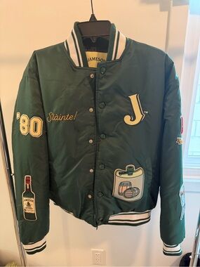 One of a kinda Jameson Green Varsity Jacket
